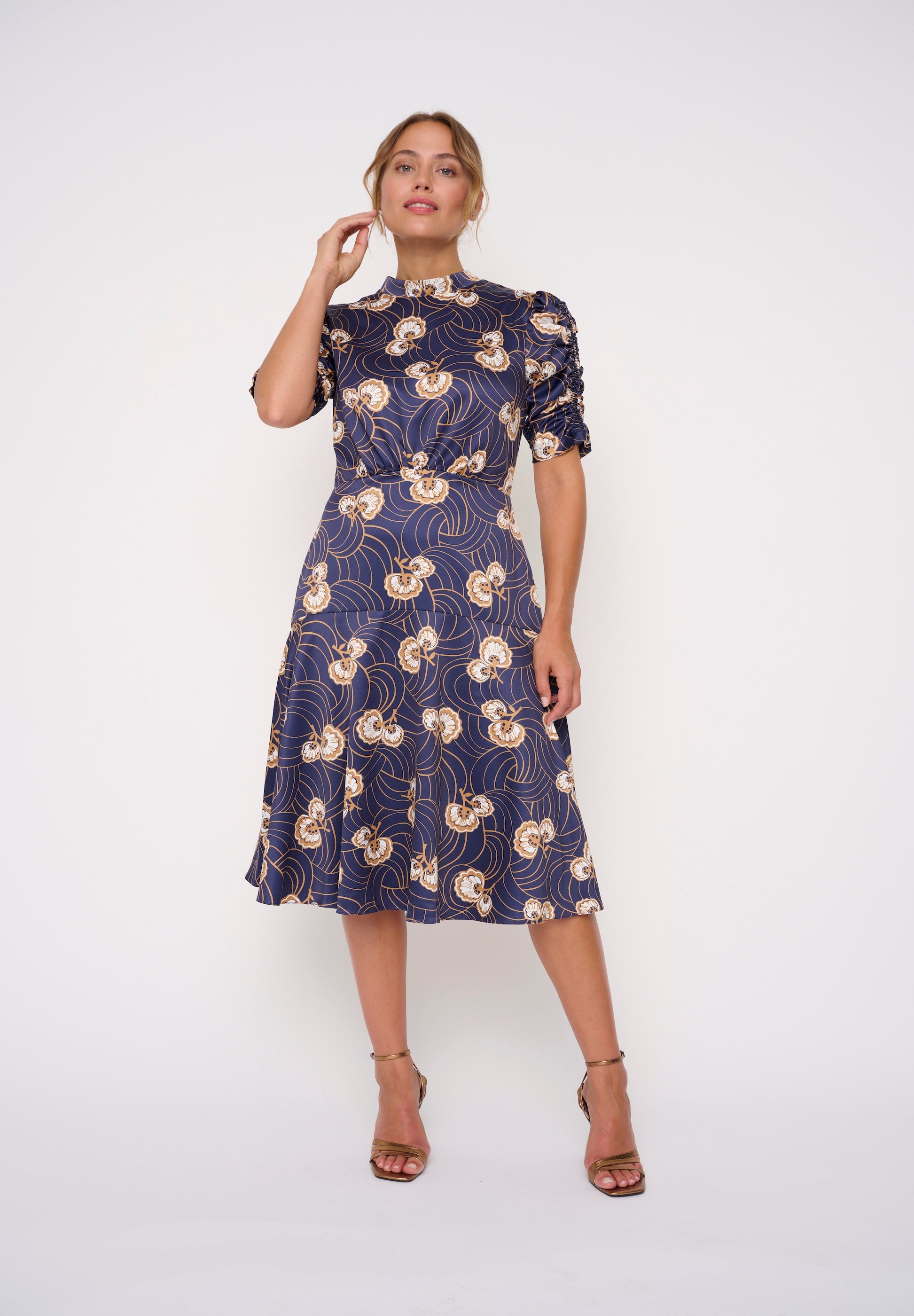 Kleid blau muster Clearance